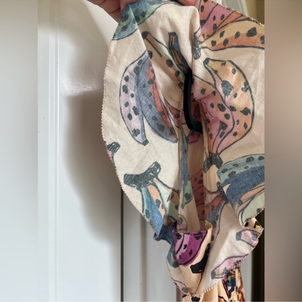 FARM Rio Banana Bunch Frilled-Sleeve Multicolor Jumpsuit - Picture 6 of 13